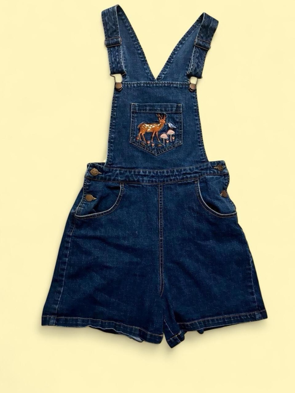 Modcloth X Princess Highway embroidered overalls